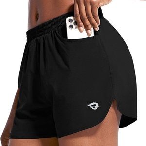 Baleaf 3” running shorts with pockets